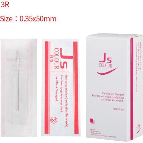 3R Makeup Eyebrow Needles Sterilized 100pcs Permanent Makeup Needles Tattoo Needle Free Shipping