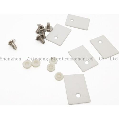 5Pcs TO-220 TO220 1x14x20mm Ceramic Transistor Triac Thyristor Insulator Insulation Protection mica