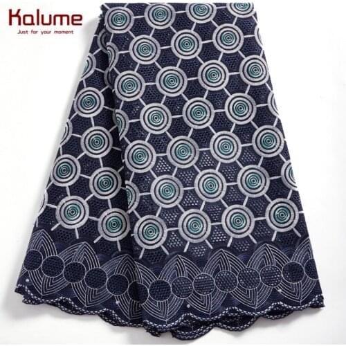 Kalume African Lace Fabric Diy Nigerian Cotton Lace Fabric High Quality Swiss Voile In Switzerland For Wedding Party Dress F2365
