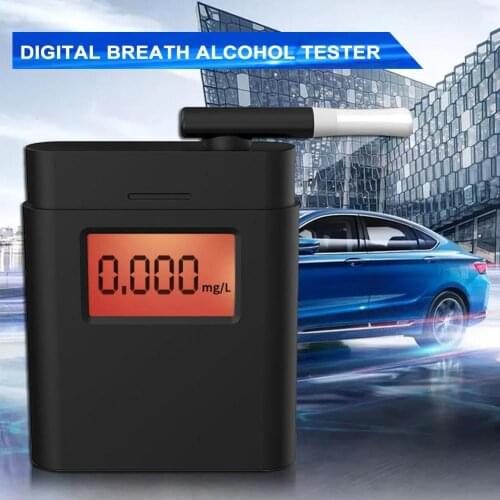 Alcohol Breath Tester Breathalyzer Analyzer Detector Test Keychain Breathalizer Breathalyser Device LCD Screen 2021 Professional
