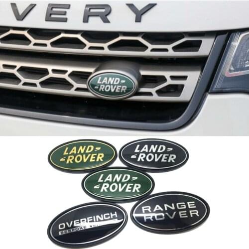 Car Front Grille Emblem Rear Trunk Sticker for Land Rover Discovery Range Rover Evpque Defender 3 4 Velar Freelander L322 Vogue