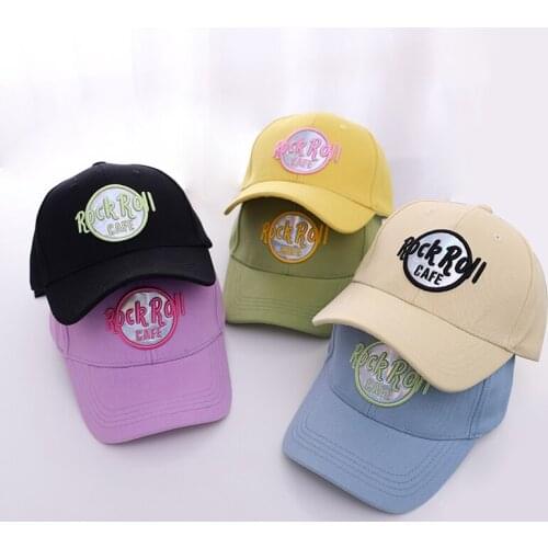 Spring Summer Kids Caps Boys Girls Baseball Caps Letter Embroidery Cotton Sun Hats For Children