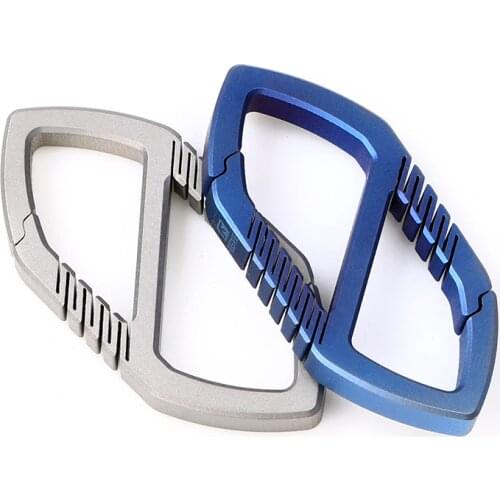 TC4 Titanium Men Women Key Chain Super Lightweight EDC Titanium Car Keychain Buckle Key Ring Holder Carbine Luxury Best Gift