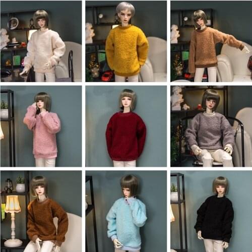 D03-P215 children handmade toy 1/3 1/4 uncle SSDF Doll clothes BJD/SD doll clothes Plush pullover sweater 1pcs