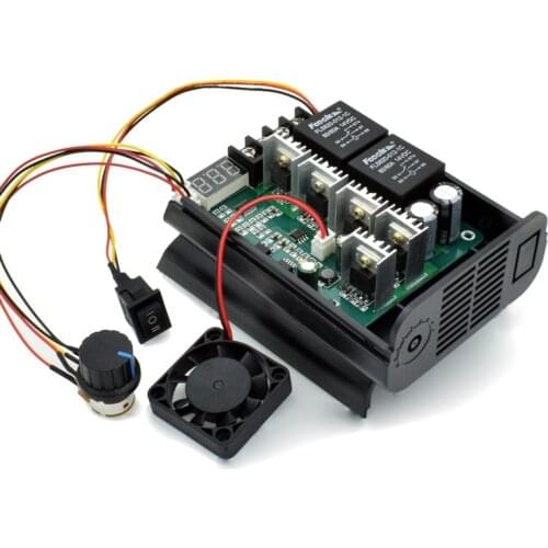 DC 10V~55V max 60A PWM dc motor speed controller CW CCW digital display 0~100% adjustable drive module Input