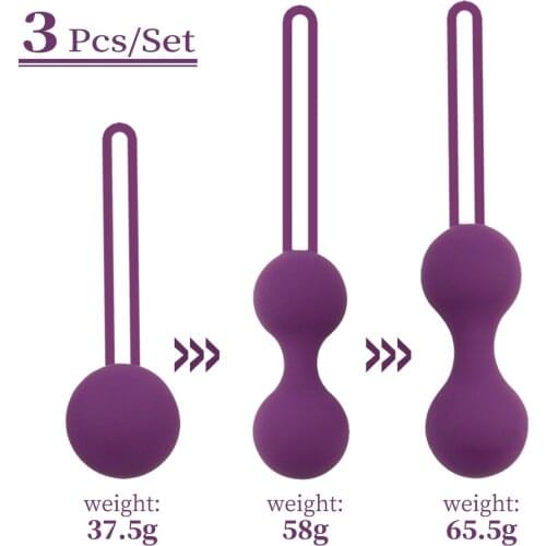 Vaginal Balls Muscle Sex Tools for Females Masturbation Kegel Balls Exercise Weight Ben Wa Balls Pelvic Weight Training Set