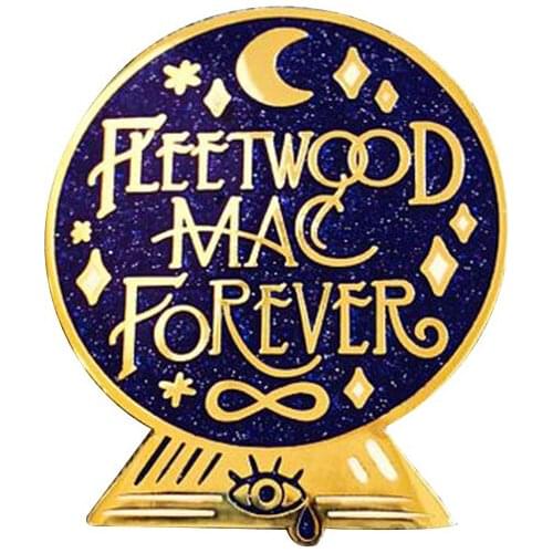 Fleetwood Mac Forever Crystal Ball Hard Enamel Cloisonne Glitter Pin