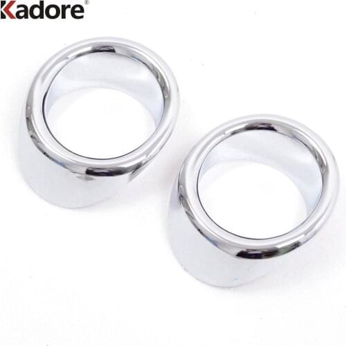 Front Fog Light Lamp Cover Trim For Dodge Journey JCUV 2013 2014 ABS Chrome Head Foglight Covers Car Styling Accessories