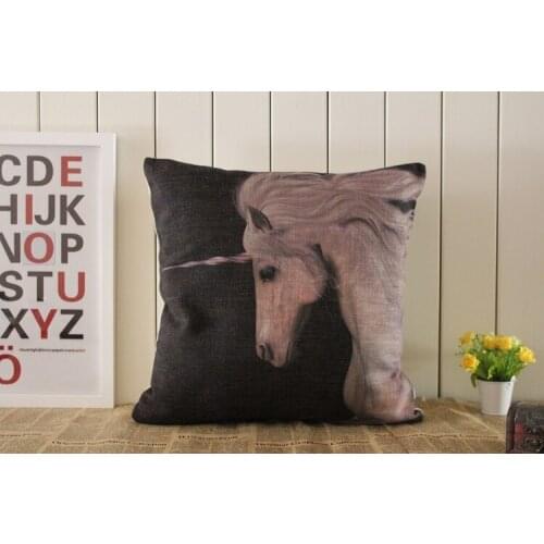 Unicorn pillow cover, European court style animal cartoon Unicorn horse throw pillow case pillowcase wholesale