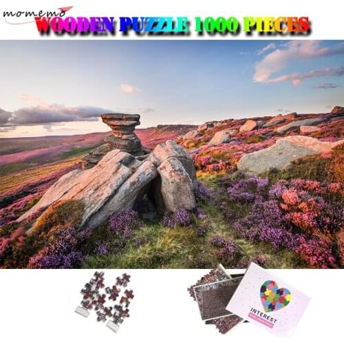 MOMEMO Dusk Adult 1000 Pieces Puzzle Natural Scenery Wooden Jigsaw Puzzle 1000 Piece Puzzles Beautiful DIY Customized Puzzle Toy