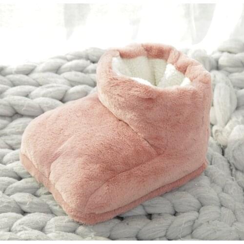 Plush Heated Foot Warmers Adults Men Women Electric Warm Warmer Winter Indoor Cushion Thermal Foot Gift