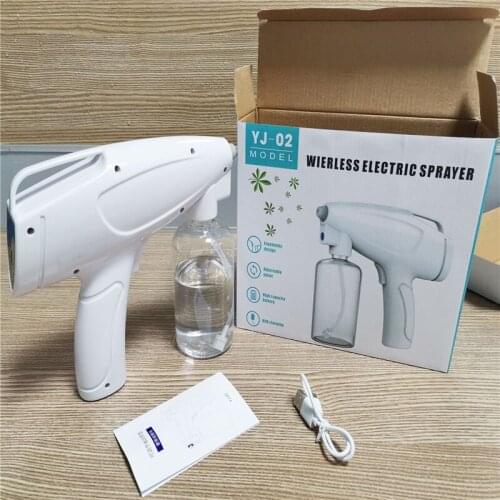 Portable USB Rechargeable Atomizing Disinfection Gun Handheld Atomizing Household Wireless Disinfection Spray Gun