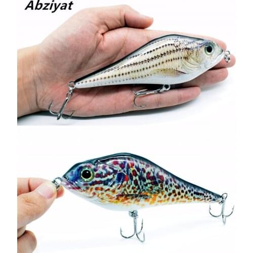 6" /15.24cm Single Segment Minow Fishing Lure JerkBait Swimbait Hard Baits Muskie Pike Catfish Lures Lifelike Fish Fishing Tool