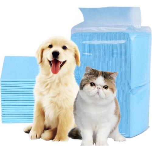 Super Absorbent Pet Diaper Dog Pee Pads Thicken Nappy Mat For Cats Dogs Diapers Cage Mat Pet Cleaning Supplies