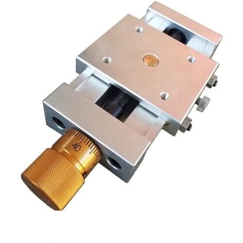 Precision sliding table screw sliding table workbench aluminum alloy dovetail trough carriage guide rail sliding table manual