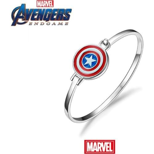 VANA Captain America Bracelet 925 Sterling Silver Bracelets for Man Gift for Boyfriend Husband
