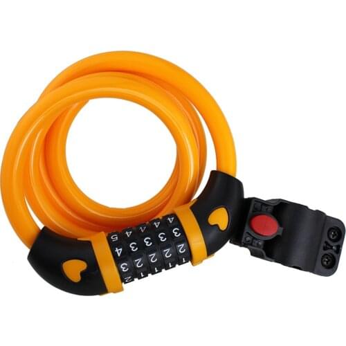 Bike Lock 5 Digit Code Combinatio Bicycle Lock Bicycle Security Lock Bicycle Equipment Anti-theft Lock