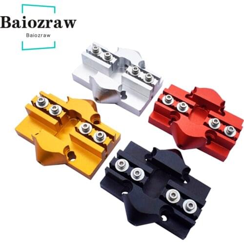 3D Printer Accessories High Precision Full Metal Delta Pulley Slide Rail Hanger Effector Accessories Hole Distance 20x20mm 1pcs