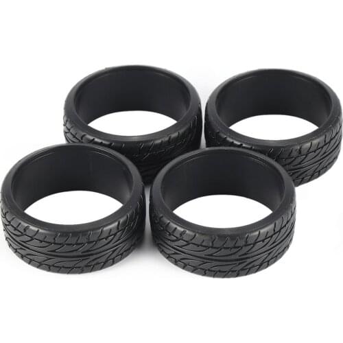 4 Pcs/set 1/10 Grain Drift Rubber Hard Tyre for Traxxas Tamiya HPI Kyosho RC Drift Model Car