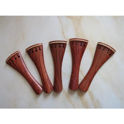 5pcs rosewood violin tailpieces with boxwood decorate