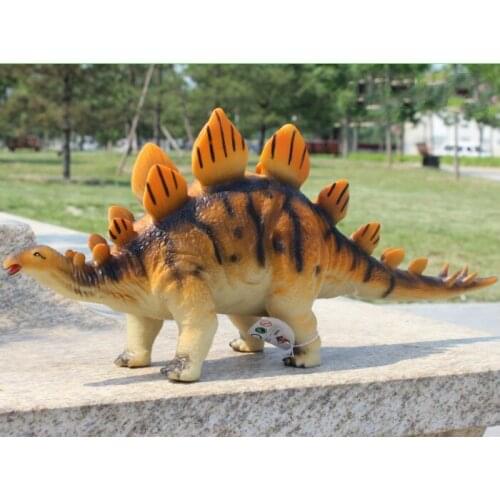 50cm Soft Dinosaur Stegosaurus Soft PVC Animal Model Hand Painted Action Figure Toy Collection Children Gifts