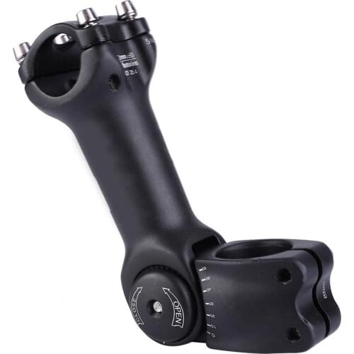 60° Adjustable Angle Bicycle 25.4/31.88mm Handlebar Stem Riser Aluminum Alloy Front Fork Stem Adapter Mountain Bike Accessory