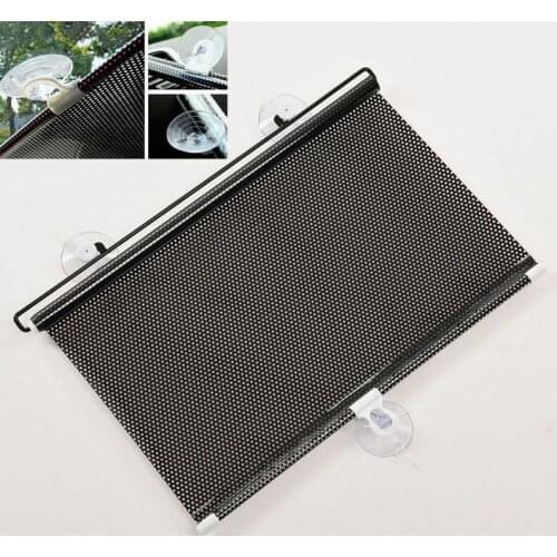 Auto Car Black Window Roll Blind Sunshade Windshield Sun Shield Visor 58 x125cm