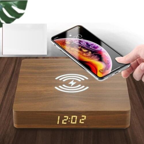 10W Qi Wireless Charger Wood Charging Pad For iPhone 12 12pro Wireless Phone Charger For Samsung S20 S10 S9