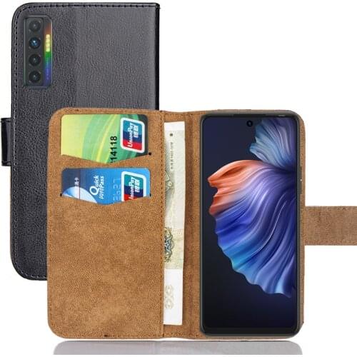 6 Colors Tecno Camon 17P Case 6.8" Leather Fashion Luxury Multi-Function Tecno Camon 17P Case Phone Cover Card Slots