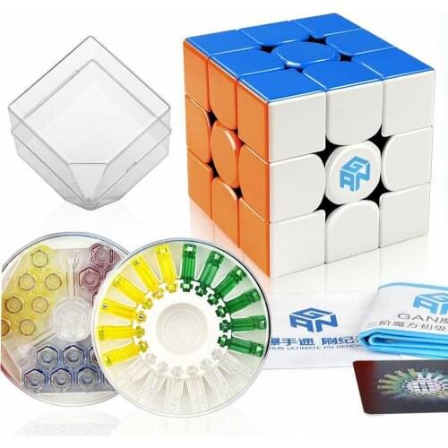 Gan 356 X Changeable Magnetic Poles High Speed Magic Cube 3x3x3 Stickerless Twist Puzzle Fancy Cubic Brain Teaser Ultra-Smooth