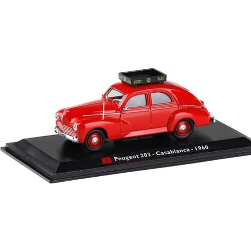 Exquisite original 1:43 Peugeot 203 taxi alloy model,simulation die-casting model,collection and gift decoration,free shipping