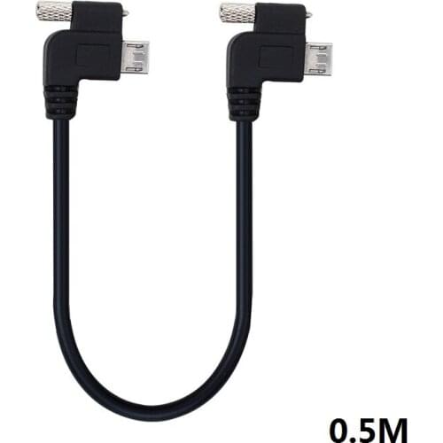 Micro USB male to male data cable 0.5 m mobile phone tablet micro USB 5Pin male to male cable
