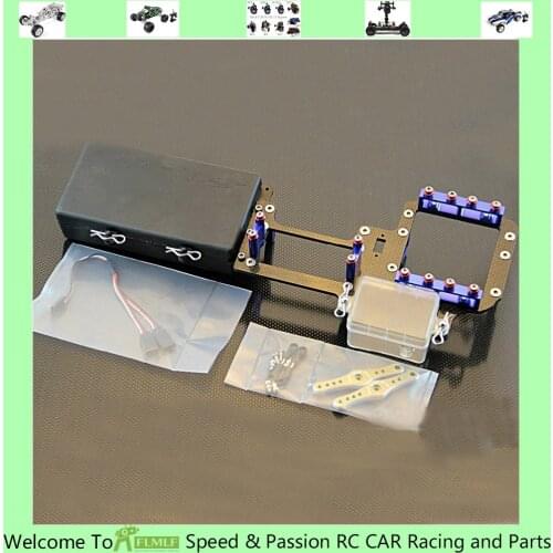 Equipment Box Set Carbon Fiber Servo Tray Kit for 1/5 GTB Racing Losi 5ive T ROFUN ROVAN LT KingmotorX2 RC CAR PARTS