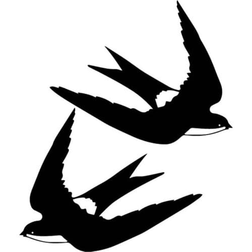14.7CM*17.3CM Swallow Creative Flight Decorate Car Stickers Car Door Vinyl Decal