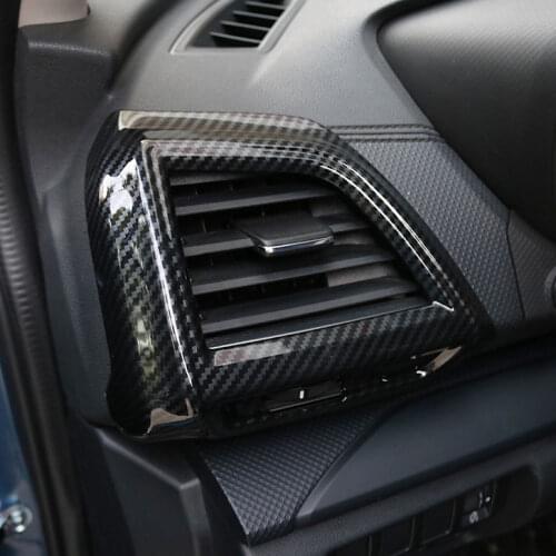 Interior Dashboard Side Air Vent Cover Trims For Subaru Forester (SK) 2019 2020 Carbon Fiber Accessories