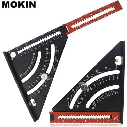 Multi-Function Folding Angle Ruler Triangle Ruler Square Angle Protractor Marking Gauge Miter Scriber Measuring Tools