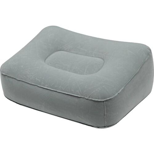 Inflatable Pillow Travel Air Cushion Camping Beach Car Foot Rest Support Portable PVC Head Rest Bed Sleep Camping Equipment