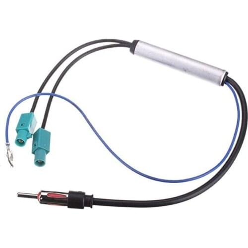 Connects 2 Diversity Twin Double DVD Head Unit Fakra-Din Aerial Antenna Adaptor 1XCF