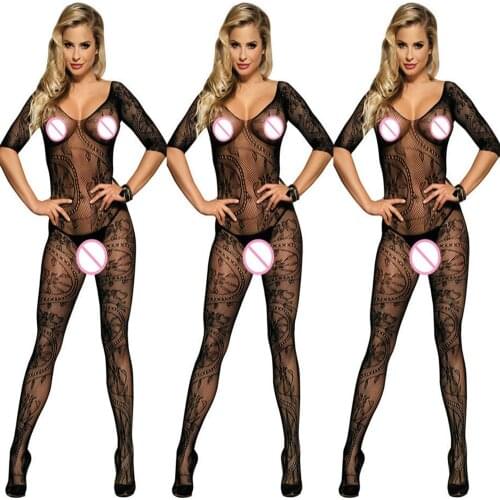 Crotchless sexy lingerie lingerie bodysuit sexy transparent bodysuit seamless bodystocking body suit body stocking