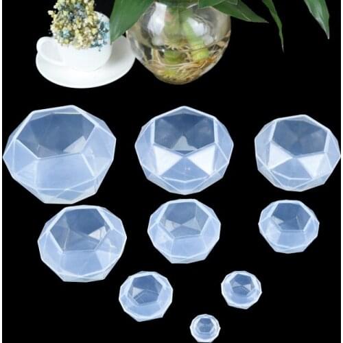 Diamond Shape 50/60/80mm Silicone Mold Resin Pendant Jewelry Making Mold decoration DIY Craft Tool Gift handmade tools