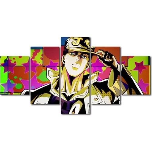 Modern Jotaro Kujo Wall Art Canvas Painting Picture Poster and Print Gallery Home Decor No Frame