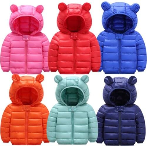 2019 Boys Warm Hooded Jackets For Girls Coats Outerwear Children Clothes Autumn Baby Girls Jacket Winter Kids Outerwear Coat
