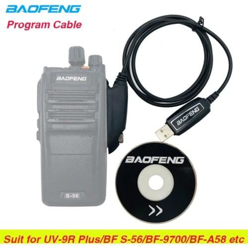 Baofeng Waterproof UV-9R plus USB Programming Cable Driver CD For Walkie Talkie UV-9R BF-9700 A-58 UV9R Plus 9rhp Two Way Radio