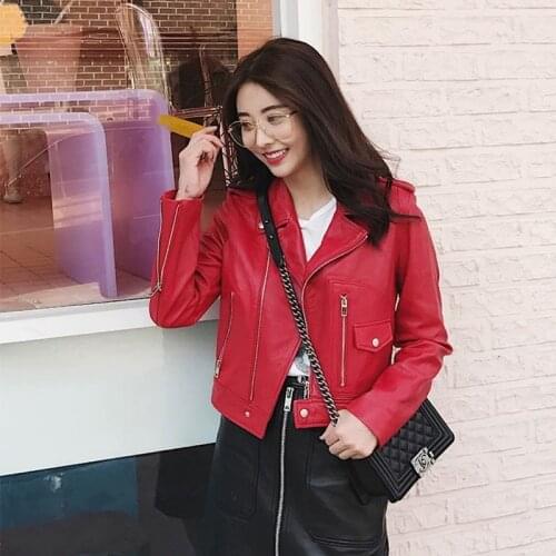 100% Sheepskin Genuine Women Coats 2020 Natural Sheepskin Genuine Leather Motorcycle Jacket Full Sleeves