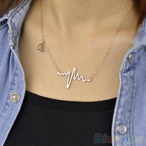 Womens Alloy Heart Pendant Chain Choker Collar Bib Jewelry Necklace 2020