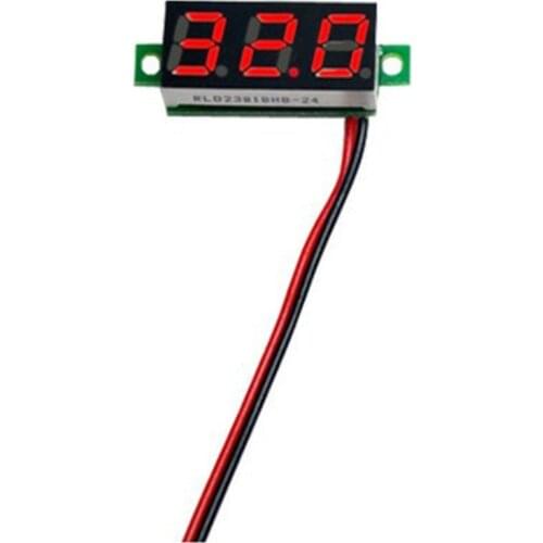 0.28 inch DC 32V Dual LED Digital Voltmeter Ammeter Voltage AMP Power Two-wire Digital Display DC Voltmeter Adjustable