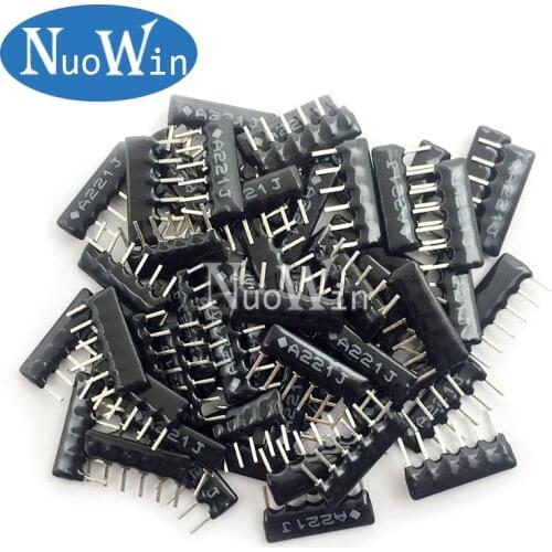 200pcs DIP exclusion Network Resistor array 6pin 220 330 470 510 1K 1.5K 2K 2.2K 3K 3.3K 4.7K 5.1K 10K 22K 47K 100K ohm