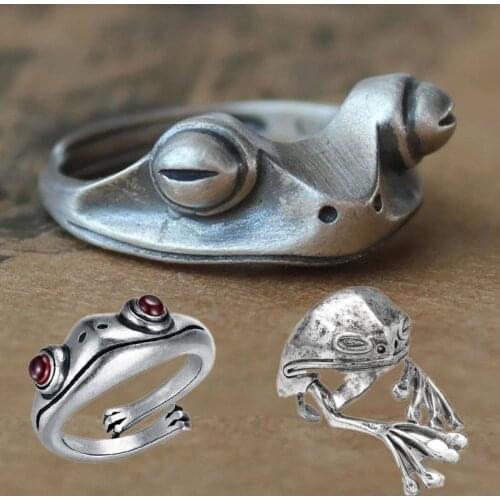 2021 Bohemian Vintage Frog. Ladies Ring Art Design Adjustable Vintage Opening Ladies Ring Ladies Gift