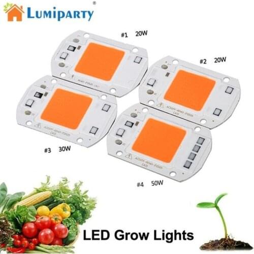 220V COB LED Chip Phyto Lamp Full Spectrum 20W 30W 50W LED Diode Grow Lights Fitolampy for Indoor Seedlings