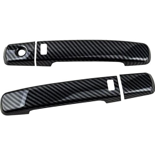 4Pcs/Set Car ABS Carbon Fiber Style Smart Side Door Handle Cover Trim Fit For Nissan Altima Coupe 2008 2009 2010 2011 2012 2013